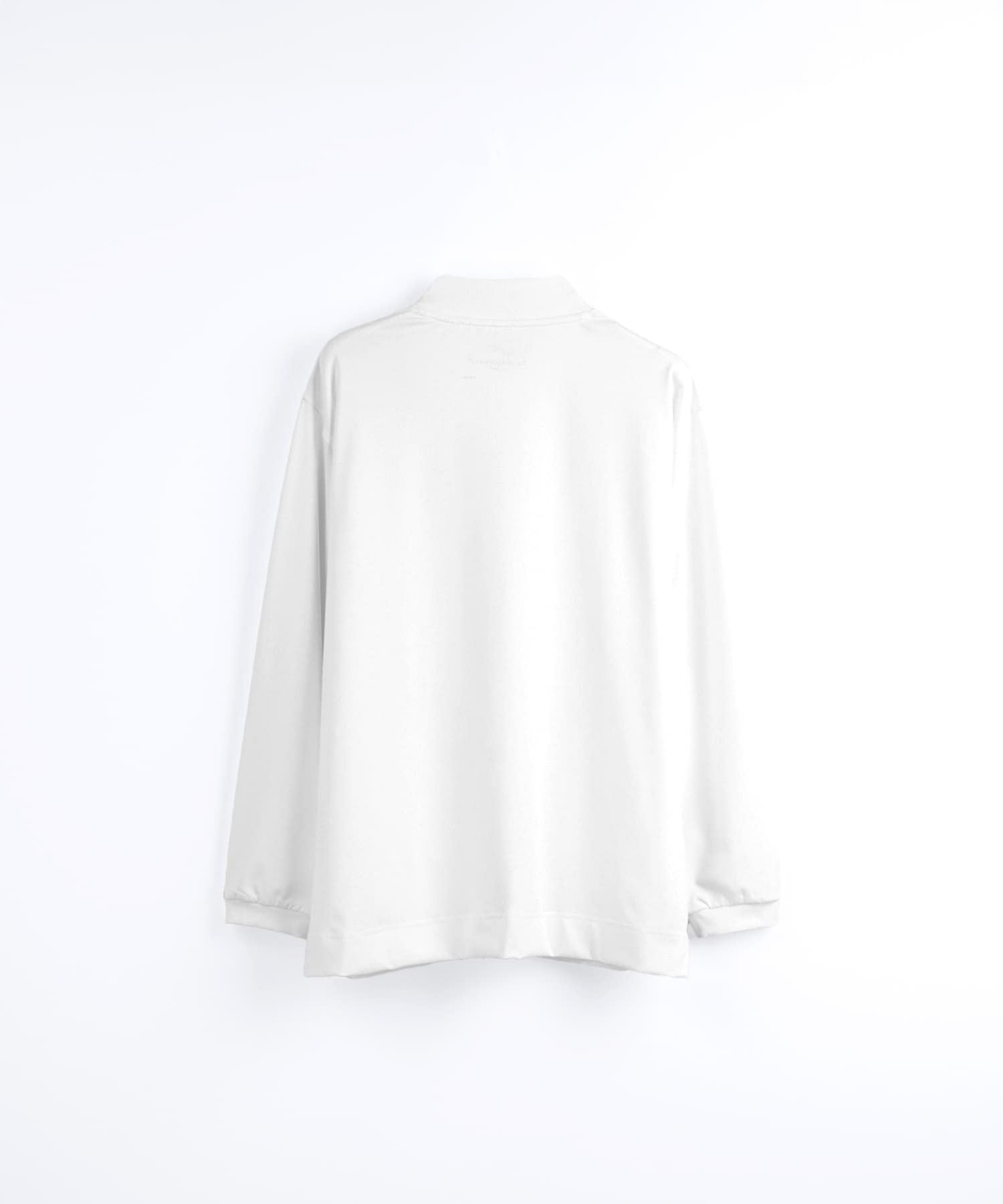 モックネック長袖Tシャツ