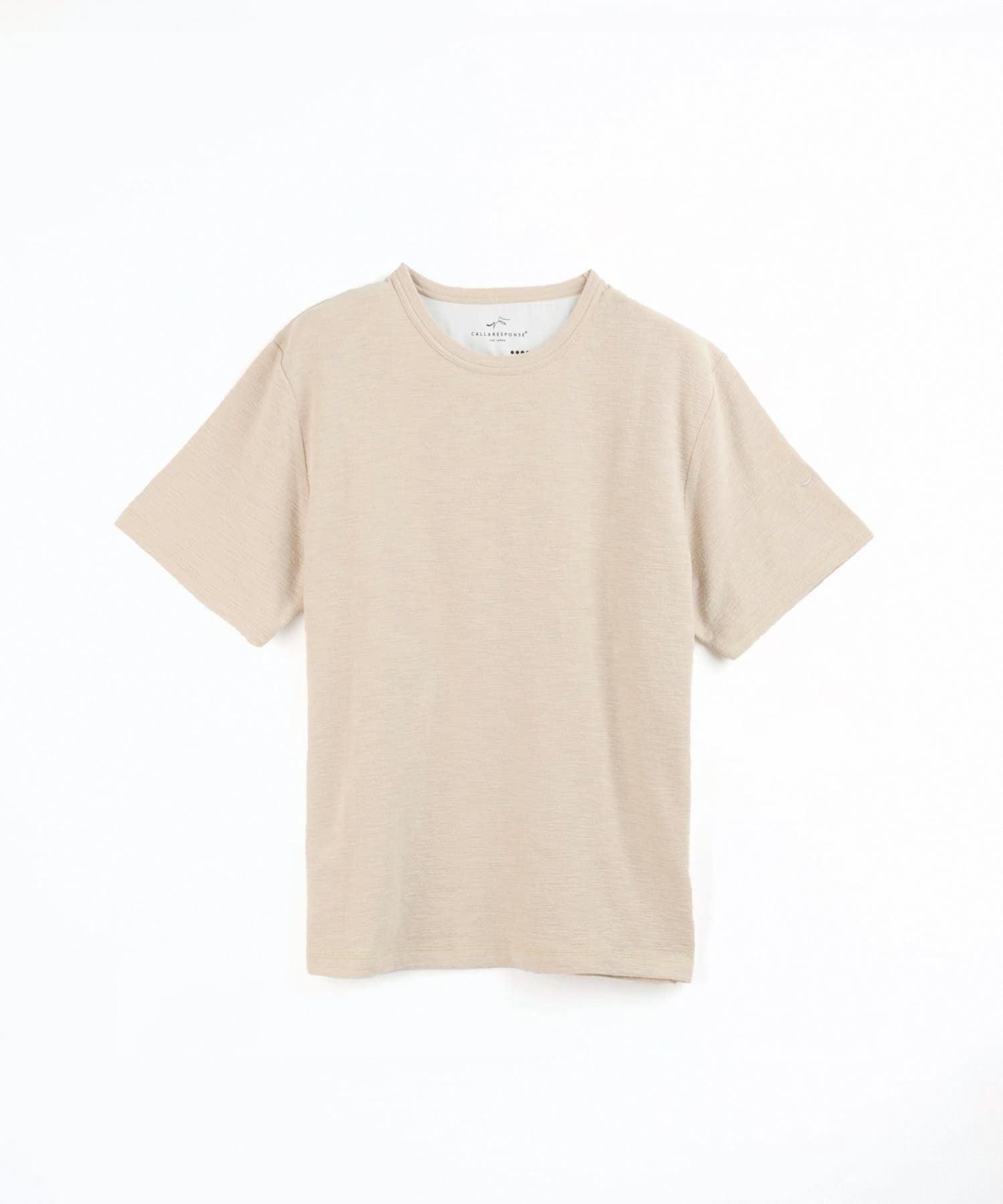 メランジ/クルーネック半袖Tシャツ
