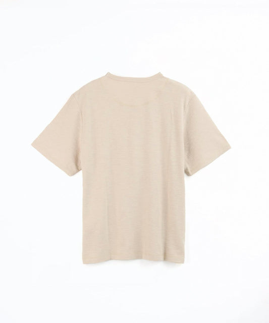 メランジ/クルーネック半袖Tシャツ
