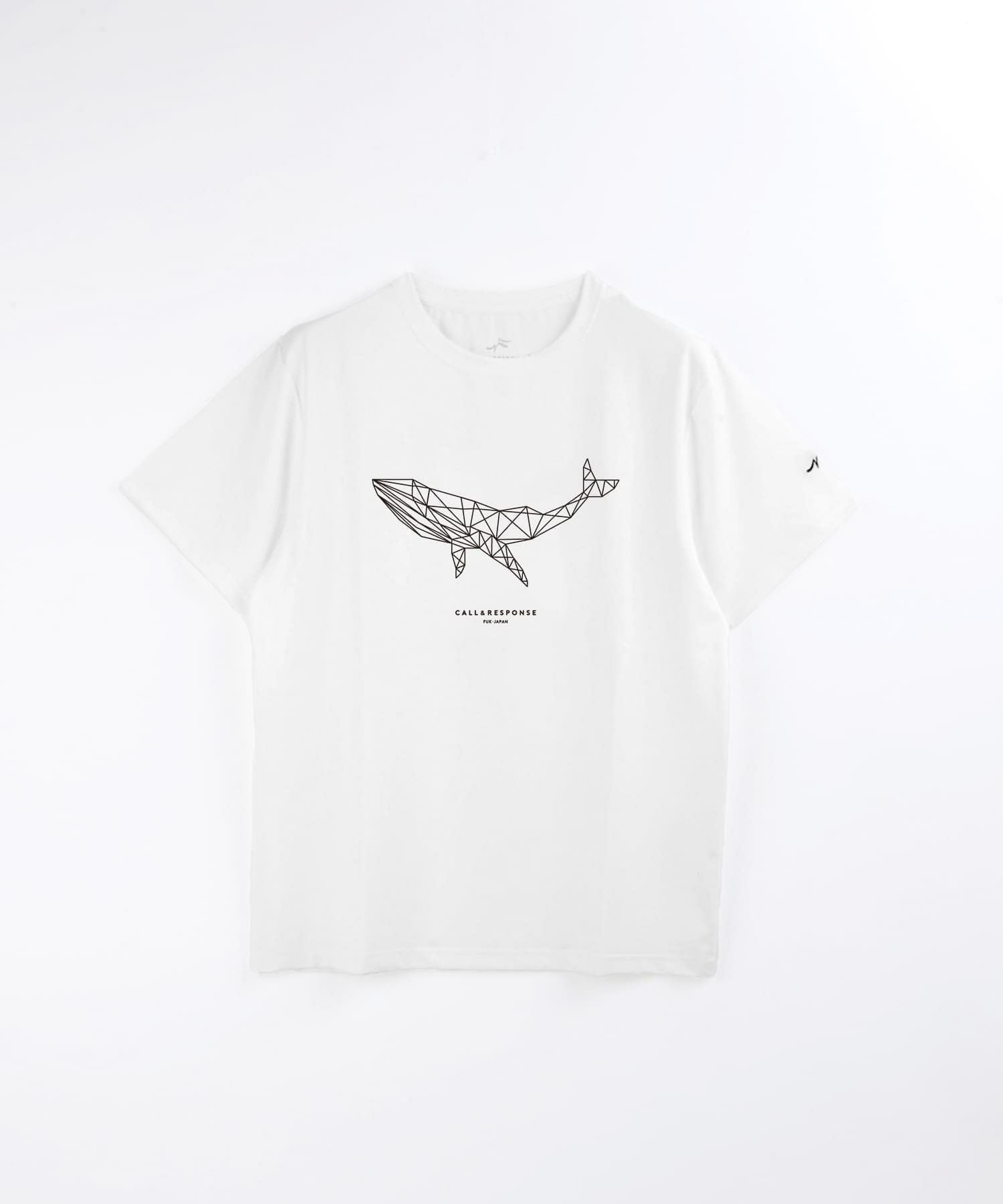 c*e様 45R クジラと花のプリント 半袖Tシャツ グレー 2つ星　サイズM 45R クジラと花のプリント 半袖Tシャツ グレー 2つ星 サイズM