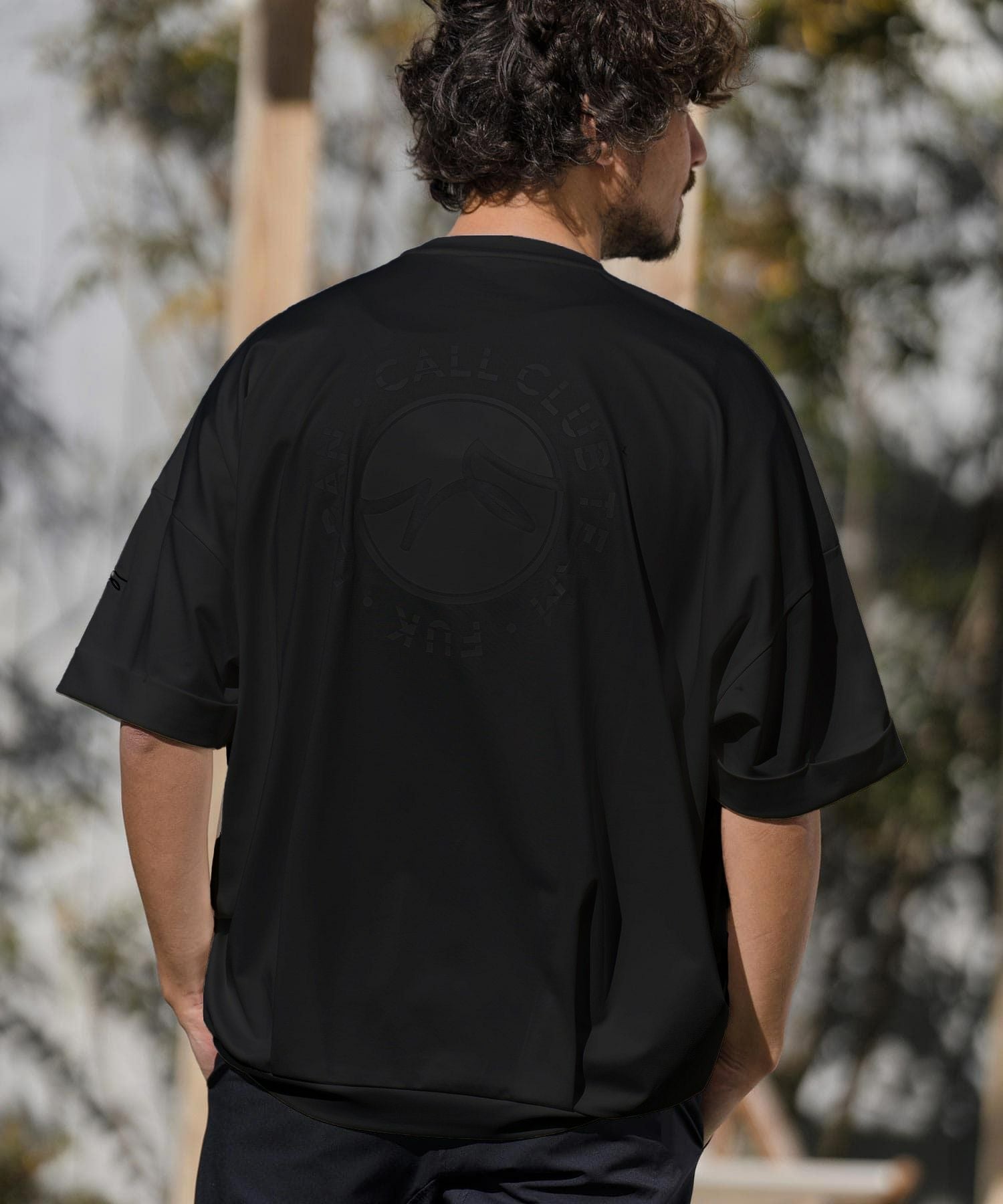 Argue Culture メッシュ重ね着Tシャツ長袖ロゴT MESH COMBINATION ASYMMETRY T-SHIRT — aulaaila