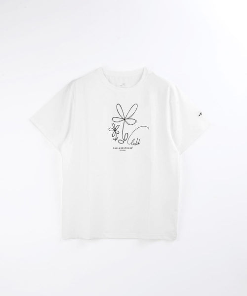 プリント半袖Tシャツ(ラクガキFLOWER)
