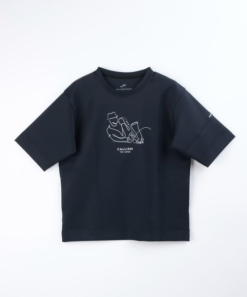 SPEEDWIND/5分袖プルオーバー(サックス)