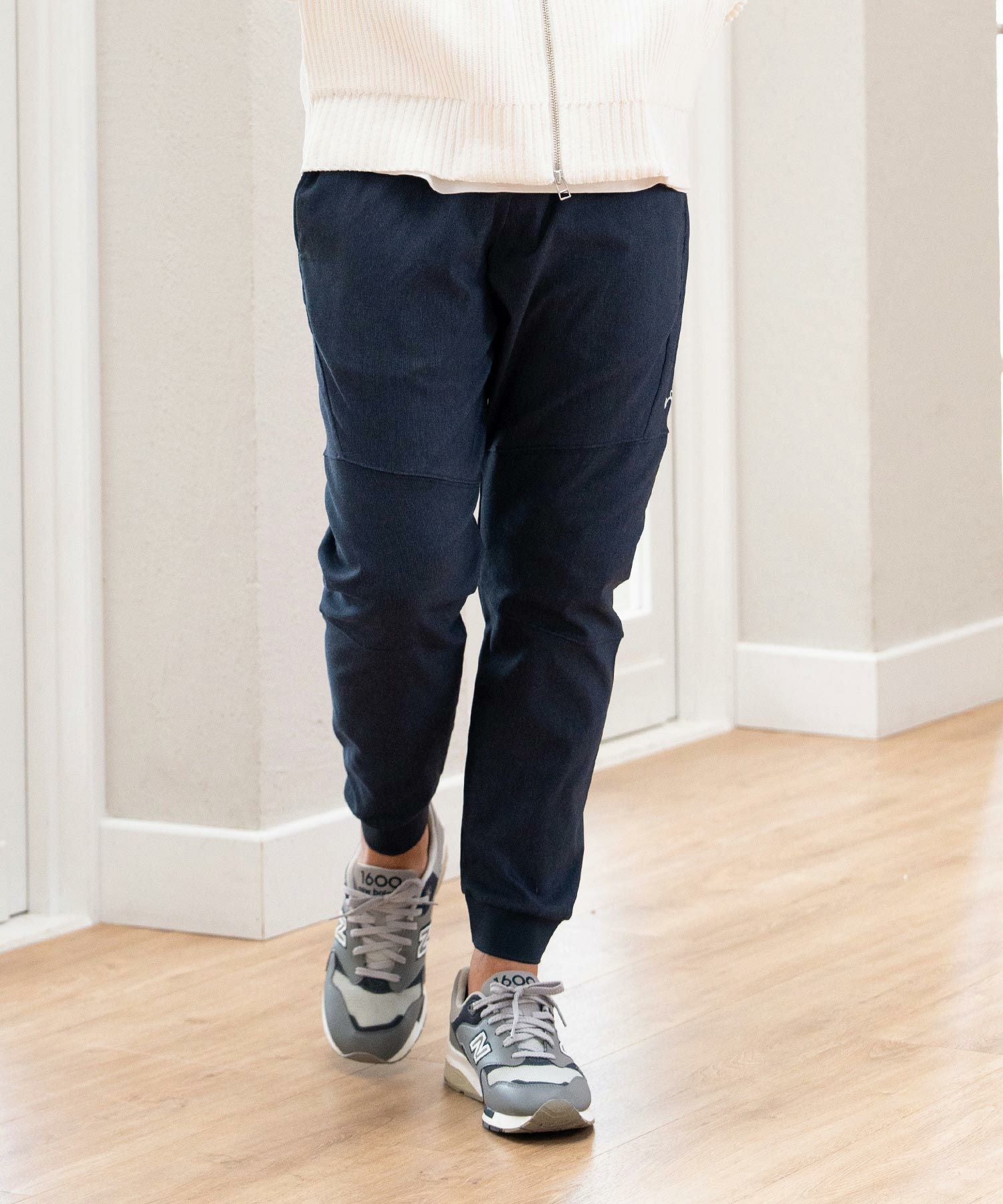 ストレッチデニム/ジョガーパンツ(裏起毛)