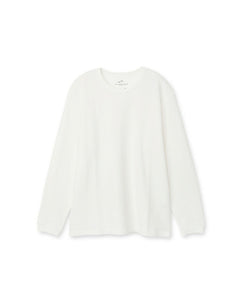 メランジ/クルーネック長袖Tシャツ
