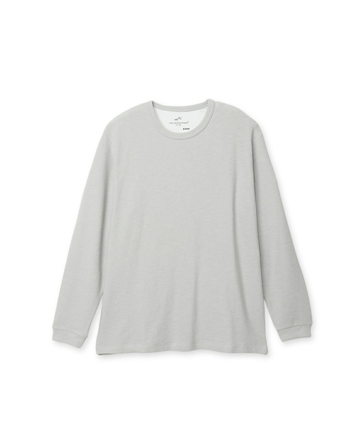 メランジ/クルーネック長袖Tシャツ