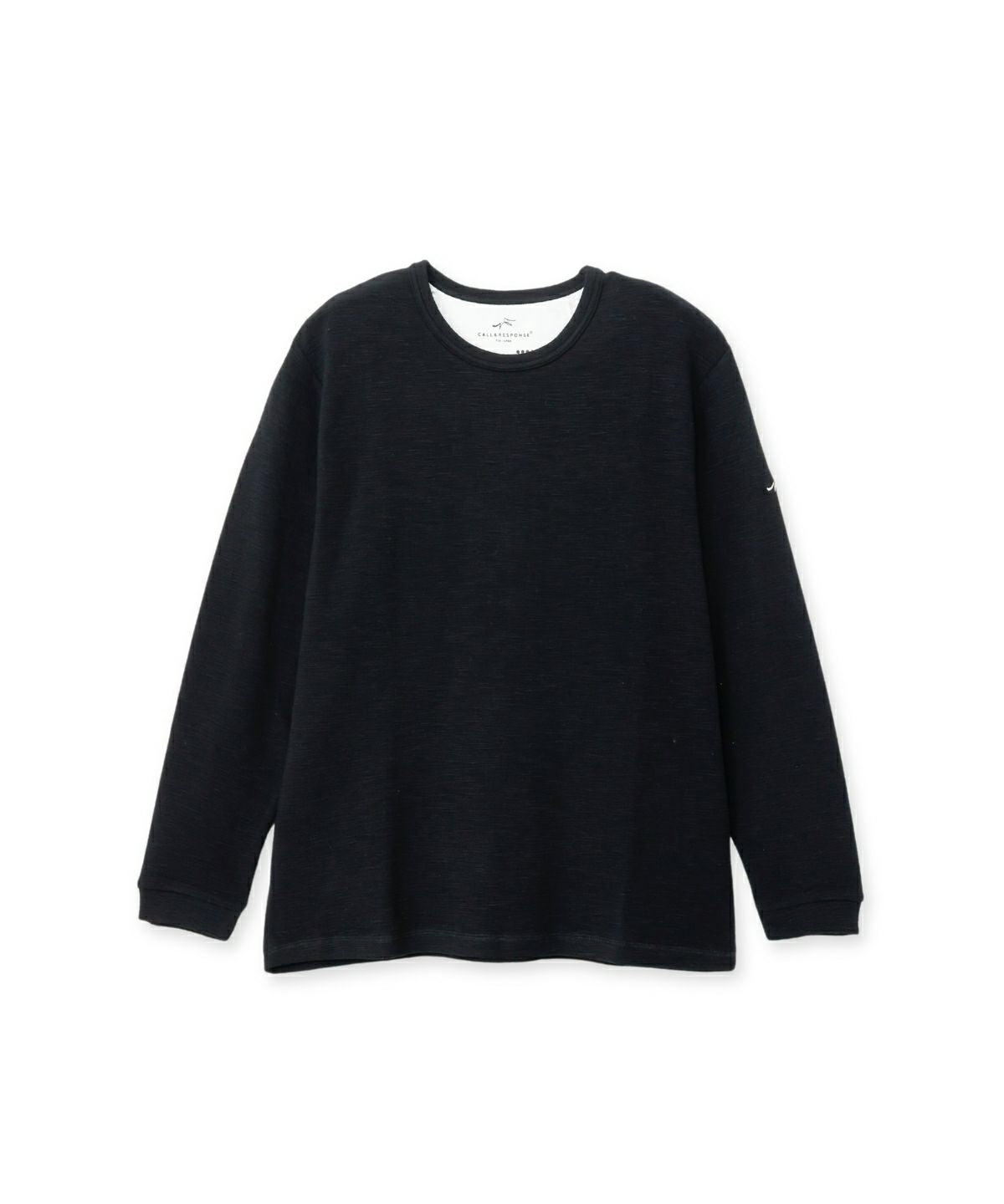 メランジ/クルーネック長袖Tシャツ