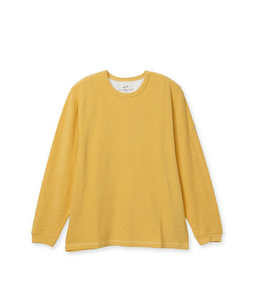 メランジ/クルーネック長袖Tシャツ