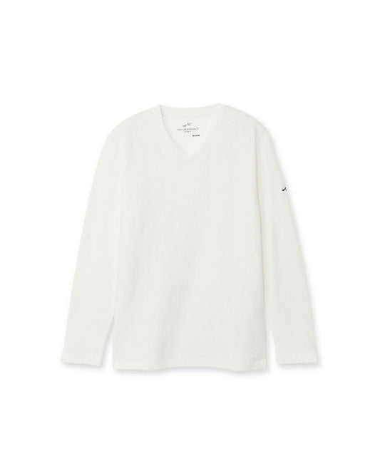 メランジ/Vネック長袖Tシャツ