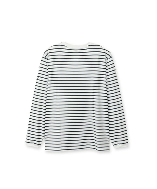 プリント長袖Tシャツ(ボーダー)