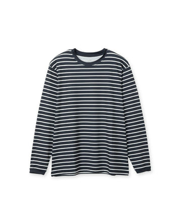 プリント長袖Tシャツ(ボーダー)