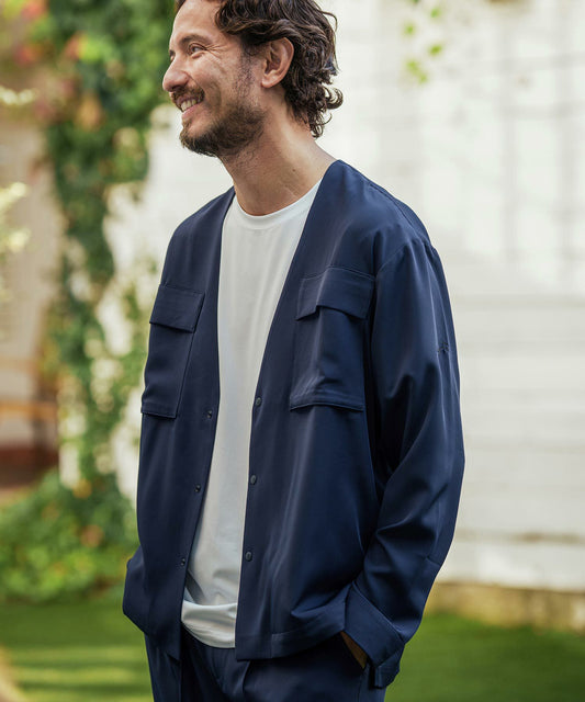 ソフトツイル/ノーカラージャケット