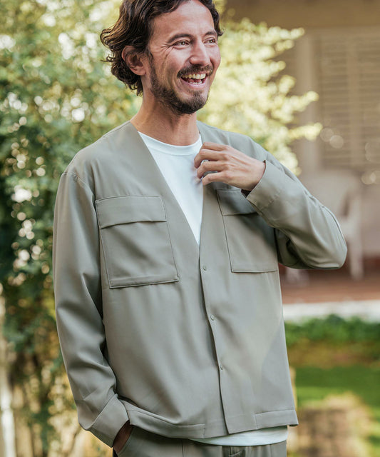 ソフトツイル/ノーカラージャケット