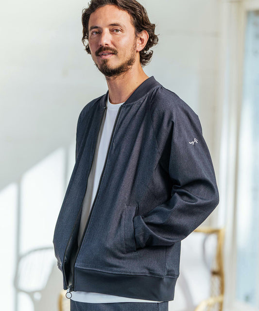 ストレッチデニム/ZIPブルゾン