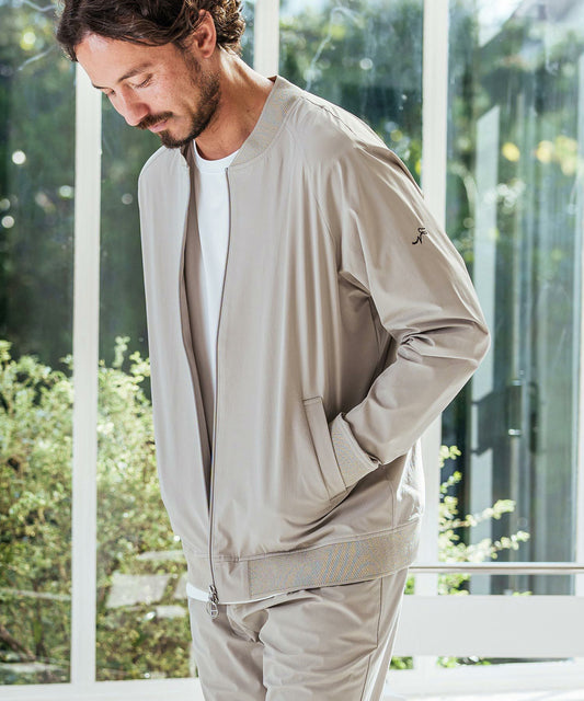 ペーパーライクMA-1ブルゾン(グレンチェック)