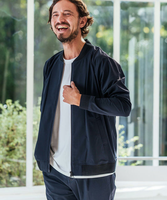 ペーパーライクMA-1ブルゾン(グレンチェック)