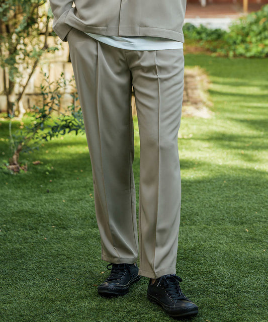 ソフトツイル/センタープリーツパンツ