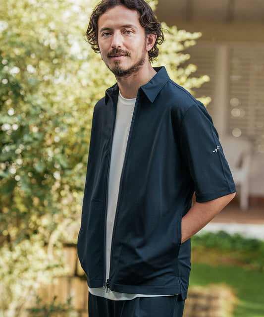 KOKAGE/ダブルZIP半袖シャツ