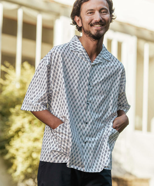 アロハシャツ(ブロック柄)