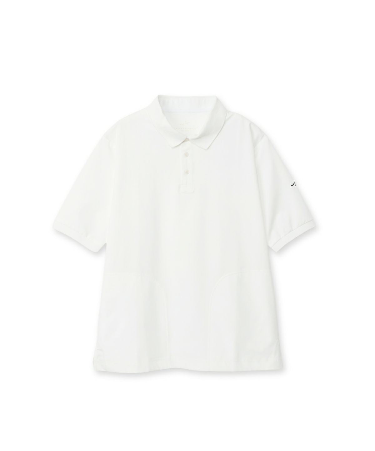 ナプリィ　Noplie ロゴポロシャツ　白 サイドメッシュ切替ポロシャツ FRONT LOGO/WHITE – SLDO.