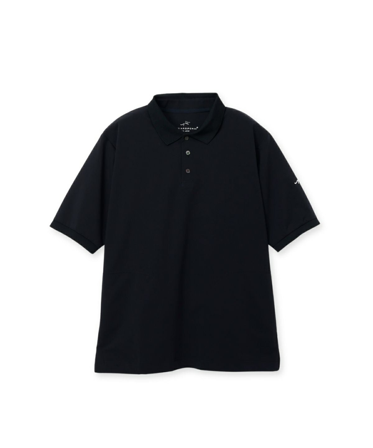 定番！　fedeli ポロシャツ　半袖　ブラック FEDELI - TOMMY.MM コットン ガーメントダイ 鹿の子ポロ