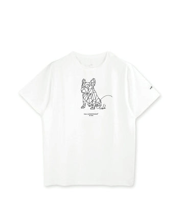 プリント半袖Tシャツ(フレンチブル/ジオメトリック)