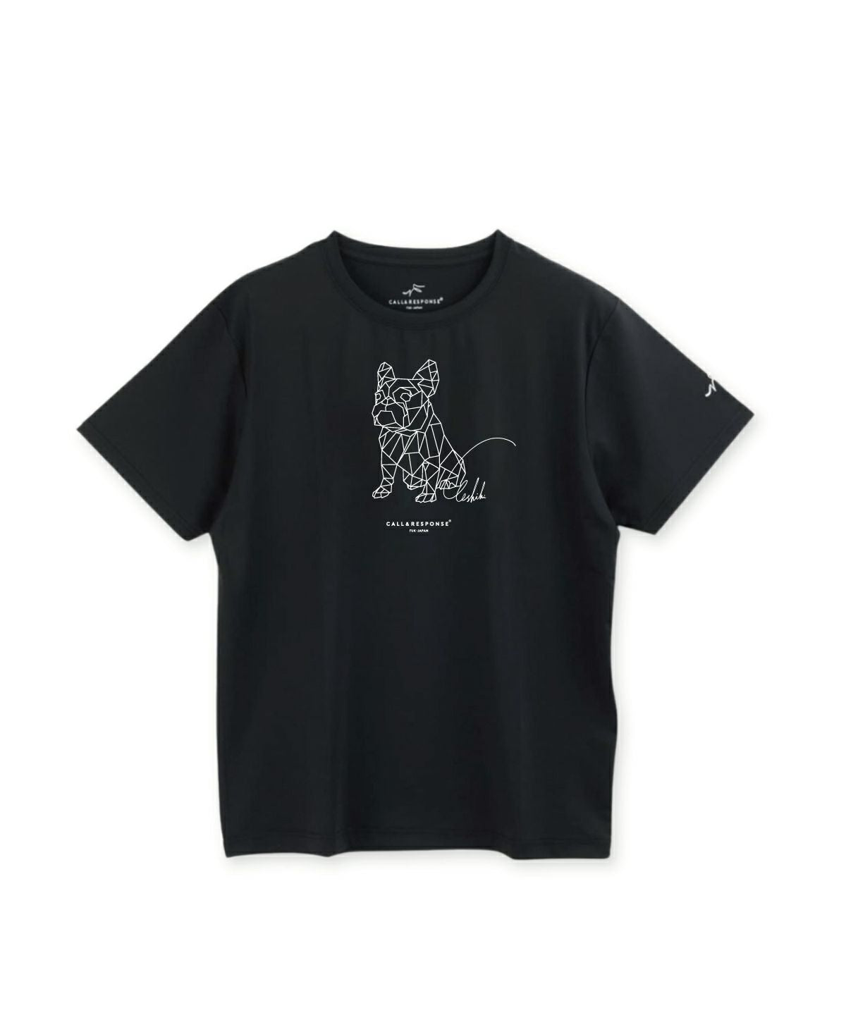 プリント半袖Tシャツ(フレンチブル/ジオメトリック)