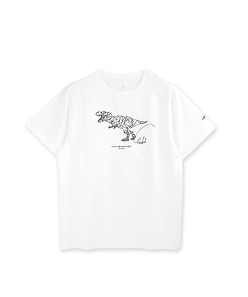 プリント半袖Tシャツ(ティラノサウルス/ジオメトリック)