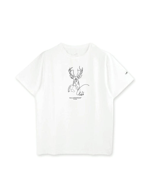 プリント半袖Tシャツ(シカ)