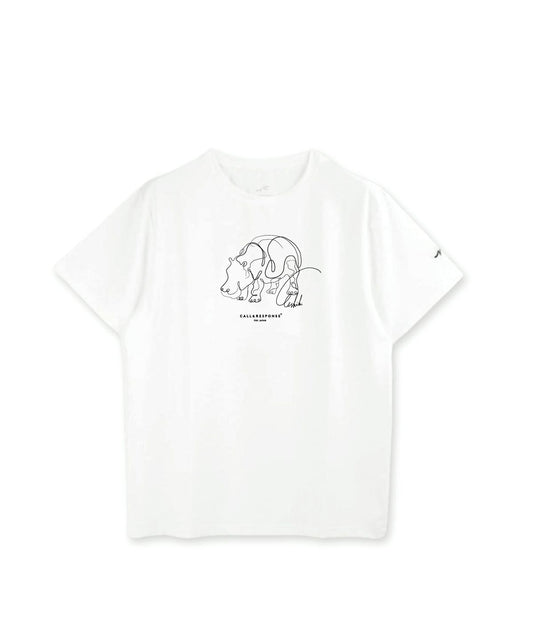 プリント半袖Tシャツ(カバ)
