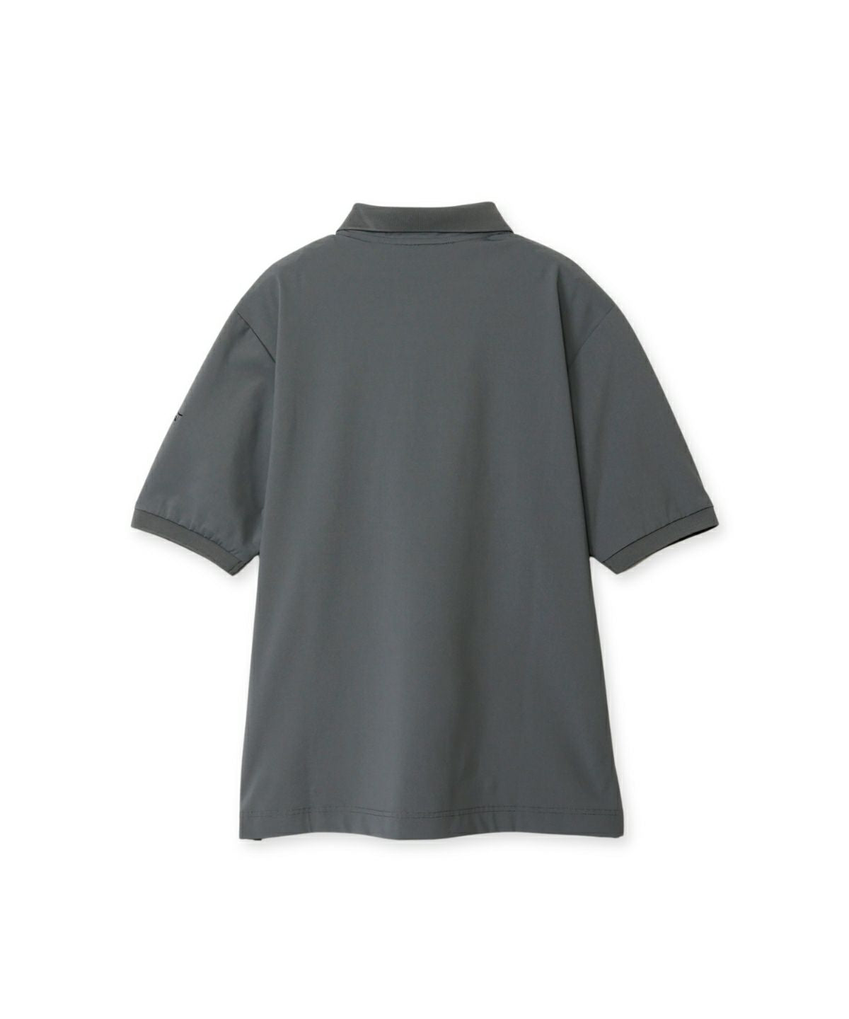   ストレッチ リブ織 半袖 ポロシャツ 24AW】MENS ライトストレッチポンチ 半袖ポロシャツ アイボリー