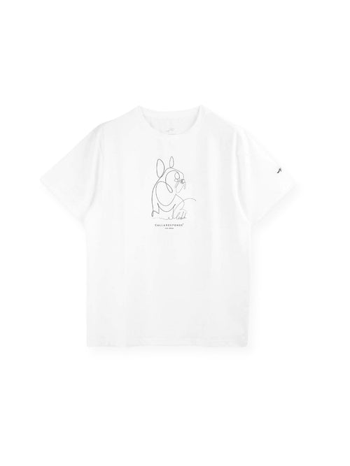 プリント半袖Tシャツ(フレンチブル)