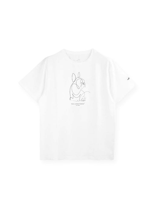 プリント半袖Tシャツ(フレンチブル)