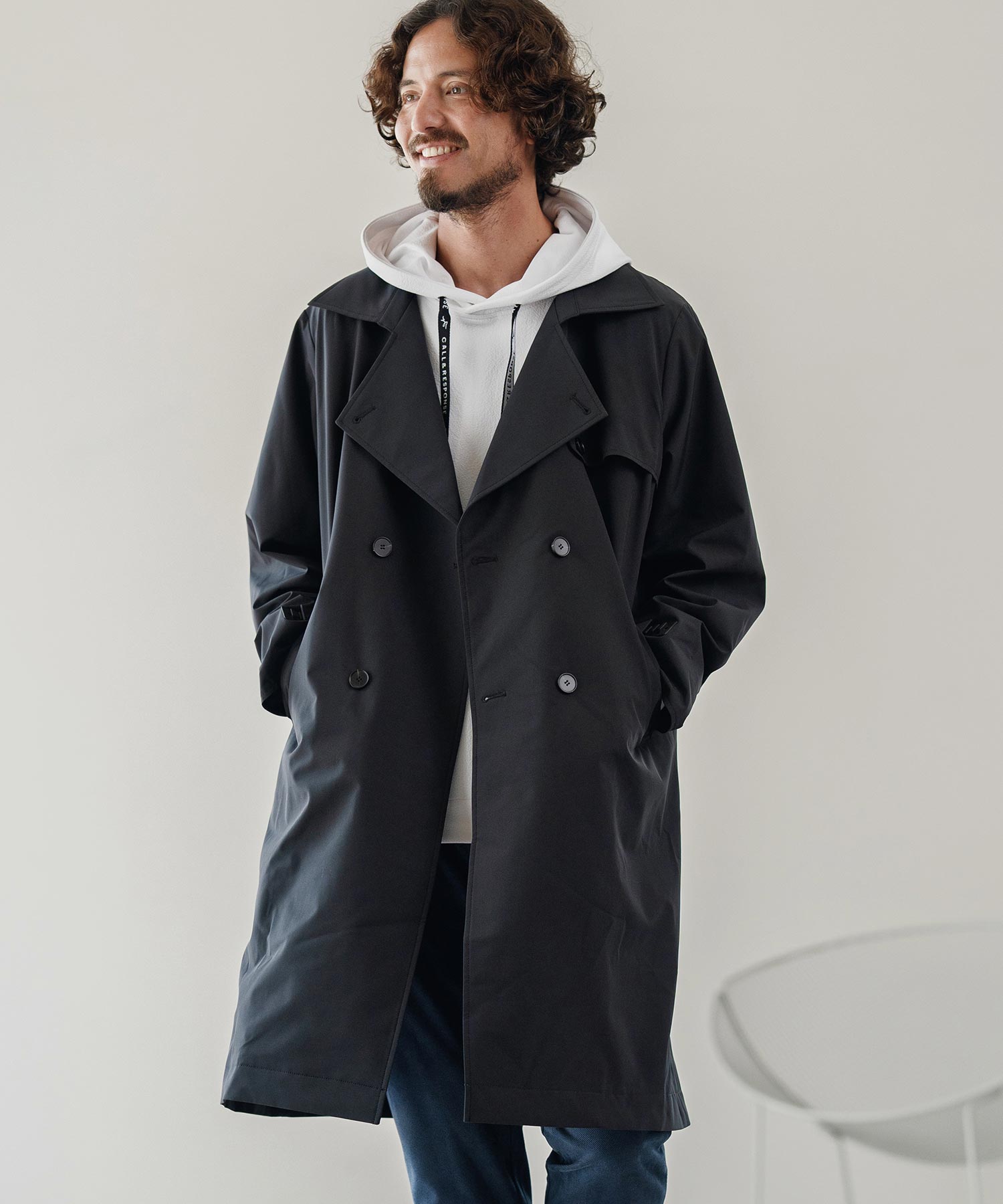 撥水トレンチコート