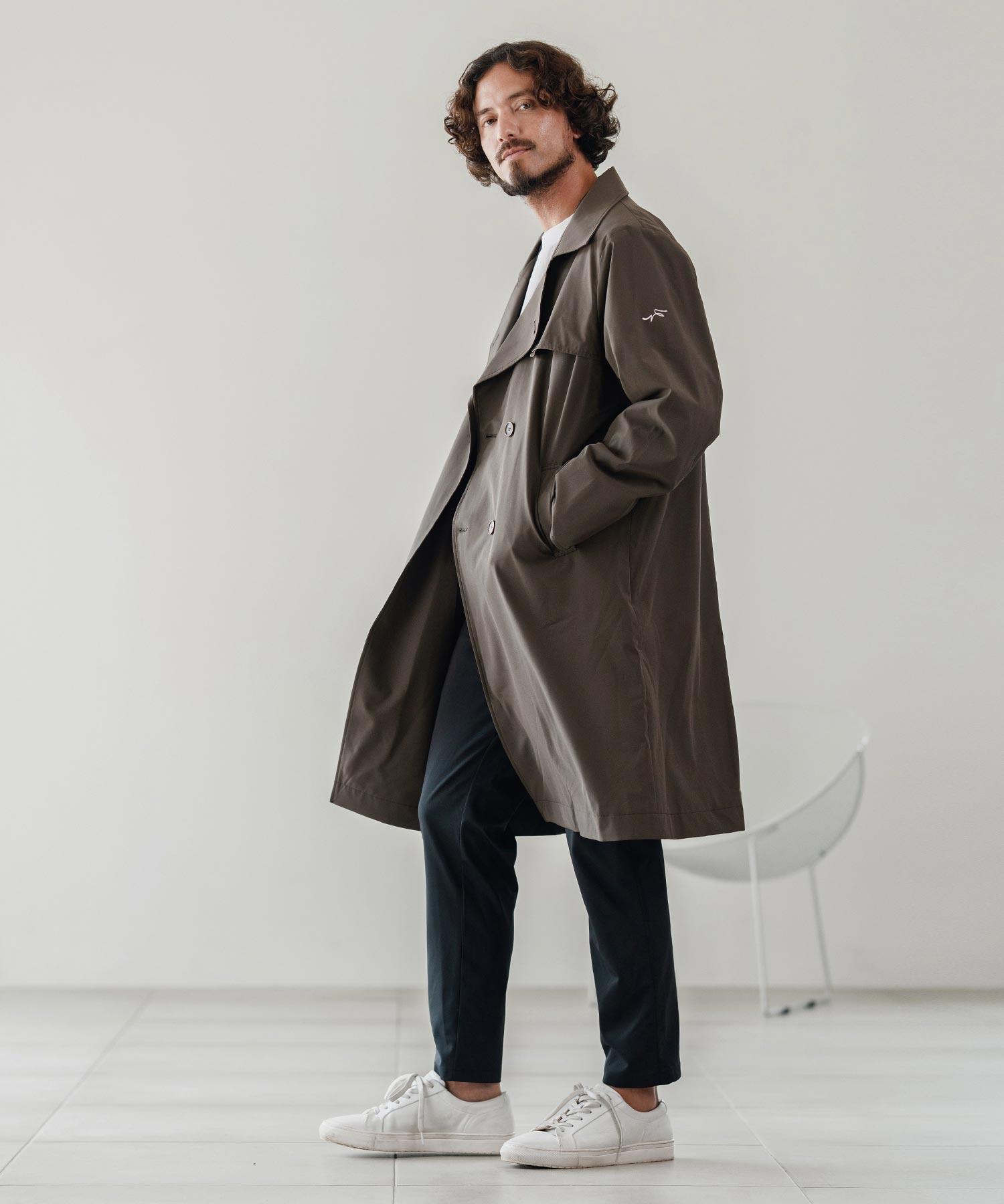 撥水トレンチコート