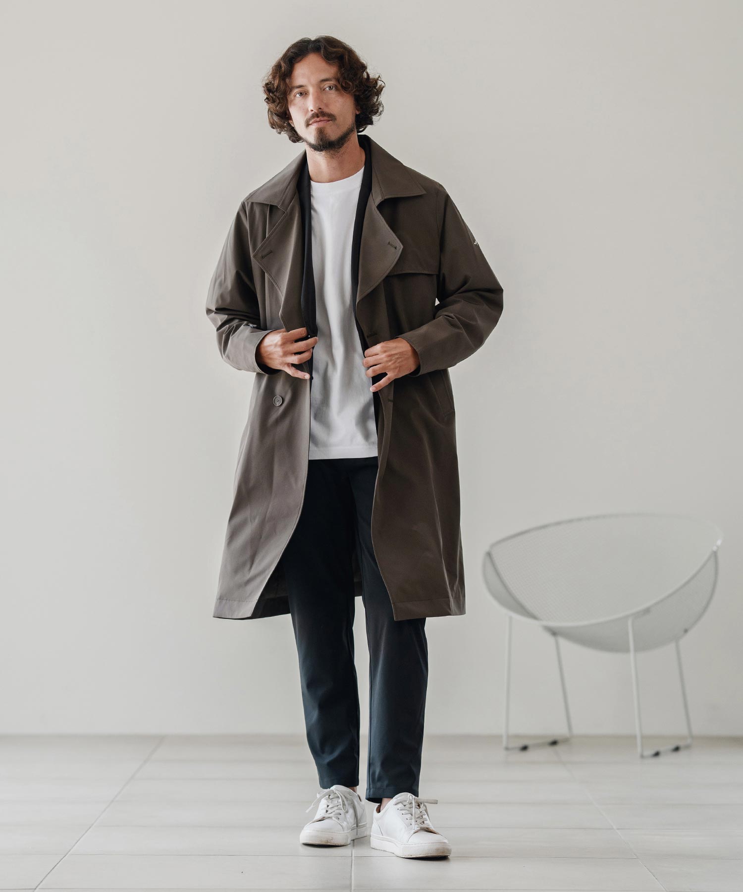 撥水トレンチコート