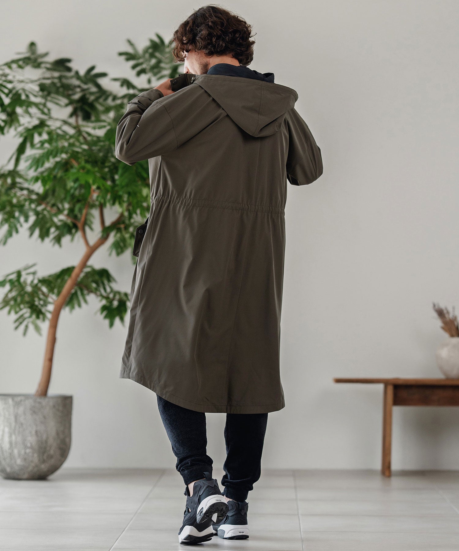 【新品】INDIVI　モッズコート　size38　カーキ系 11008CMS2SA0931054001