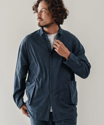 スエードライク/シャツジャケット