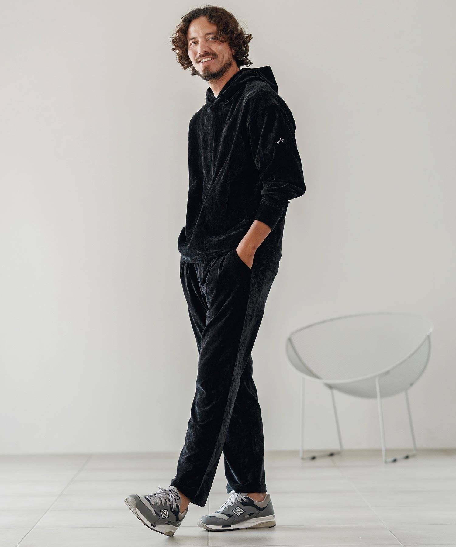 ビンテージベロア/プルパーカー