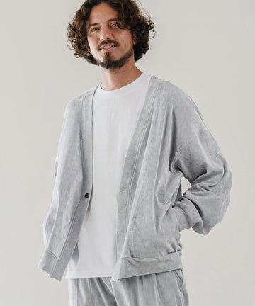 ビンテージベロア/タックカーディガン