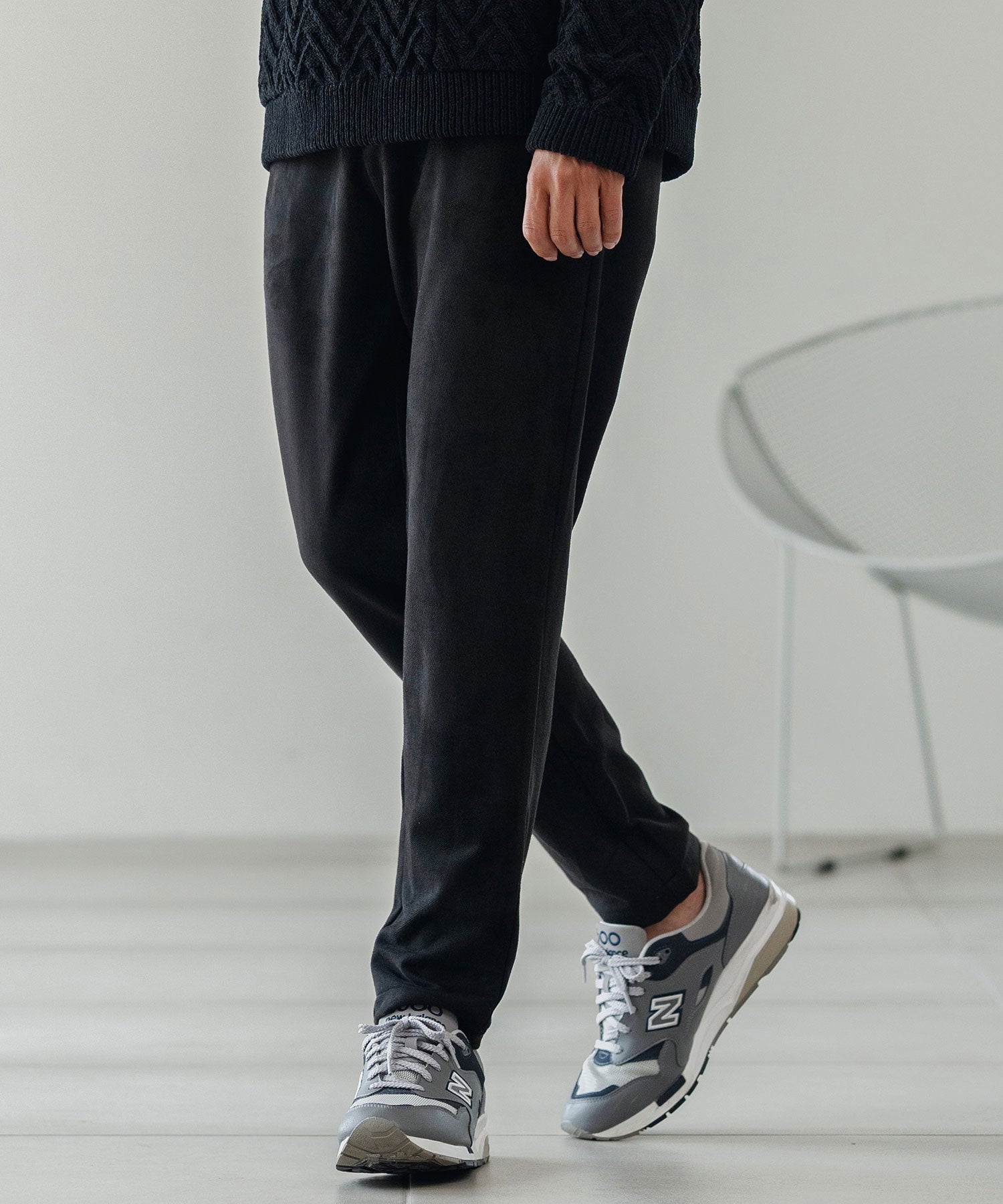 スエードライク/ロングパンツ