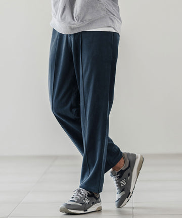 スエードライク/センタープリーツパンツ