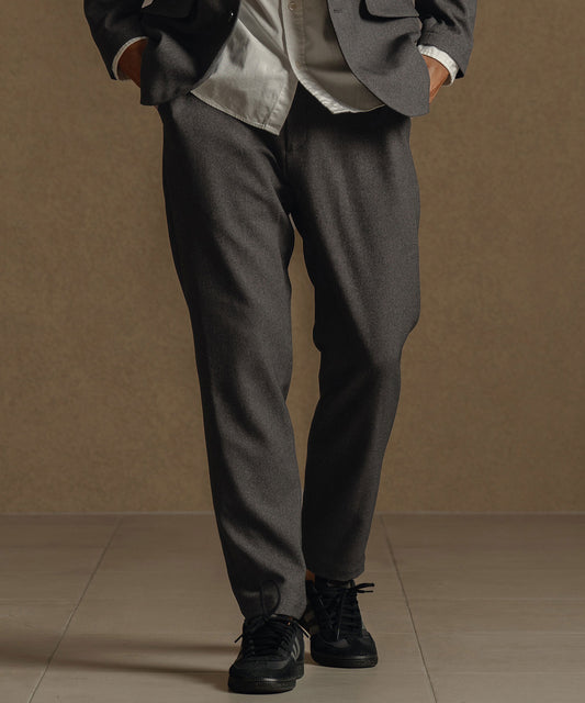 メランジツイル/テーパードパンツ