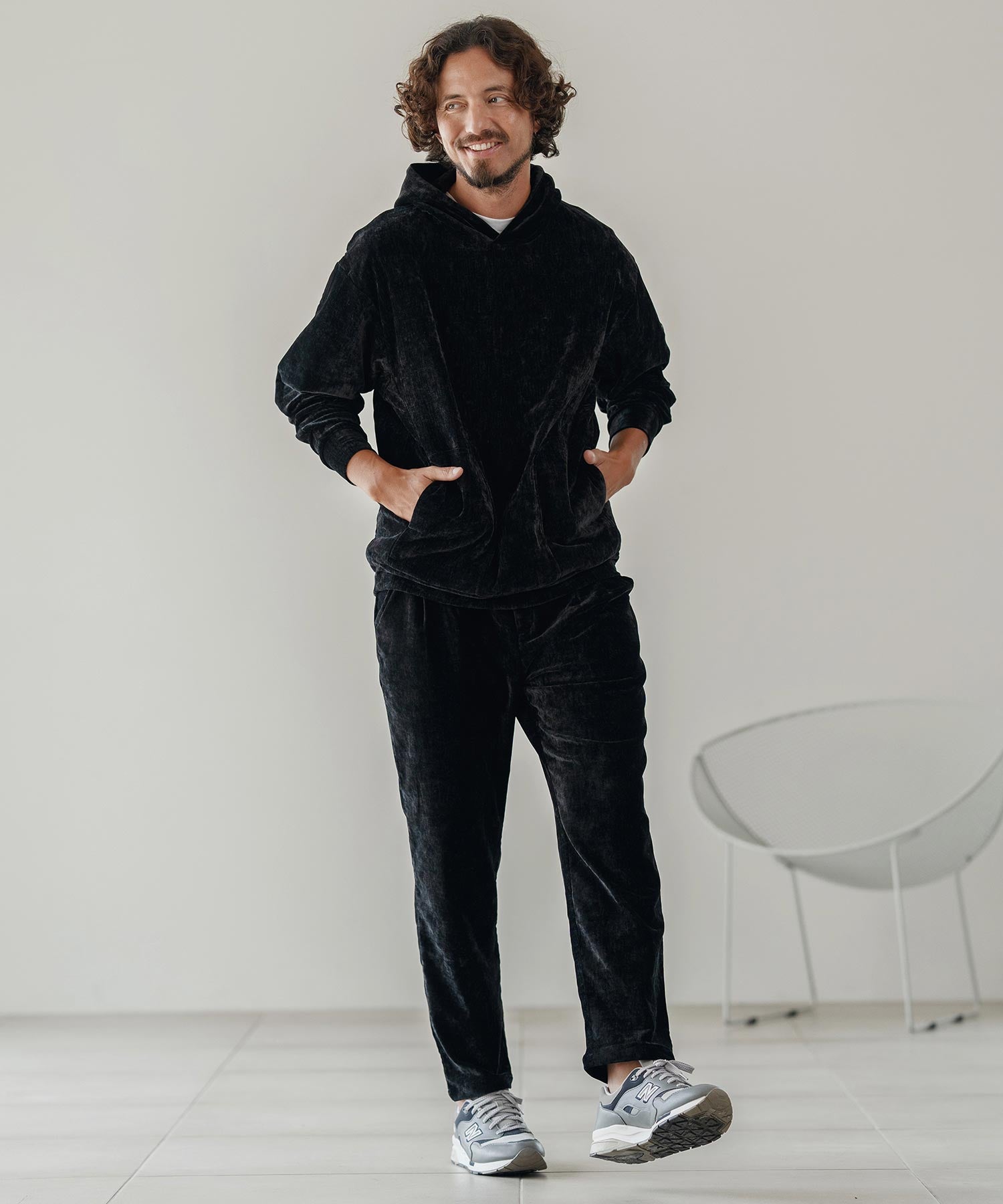 ビンテージベロア/タックパンツ