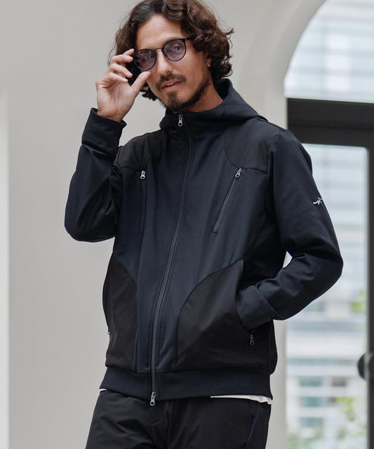 切り替えZIPパーカー(裏起毛)