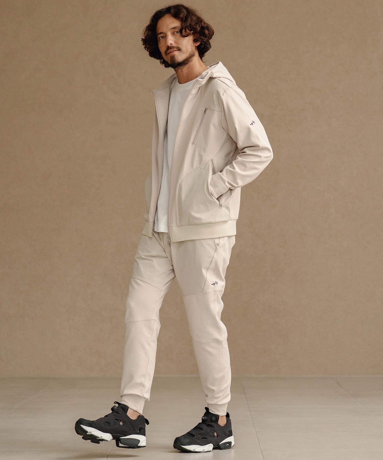 切り替えZIPパーカー(裏起毛)