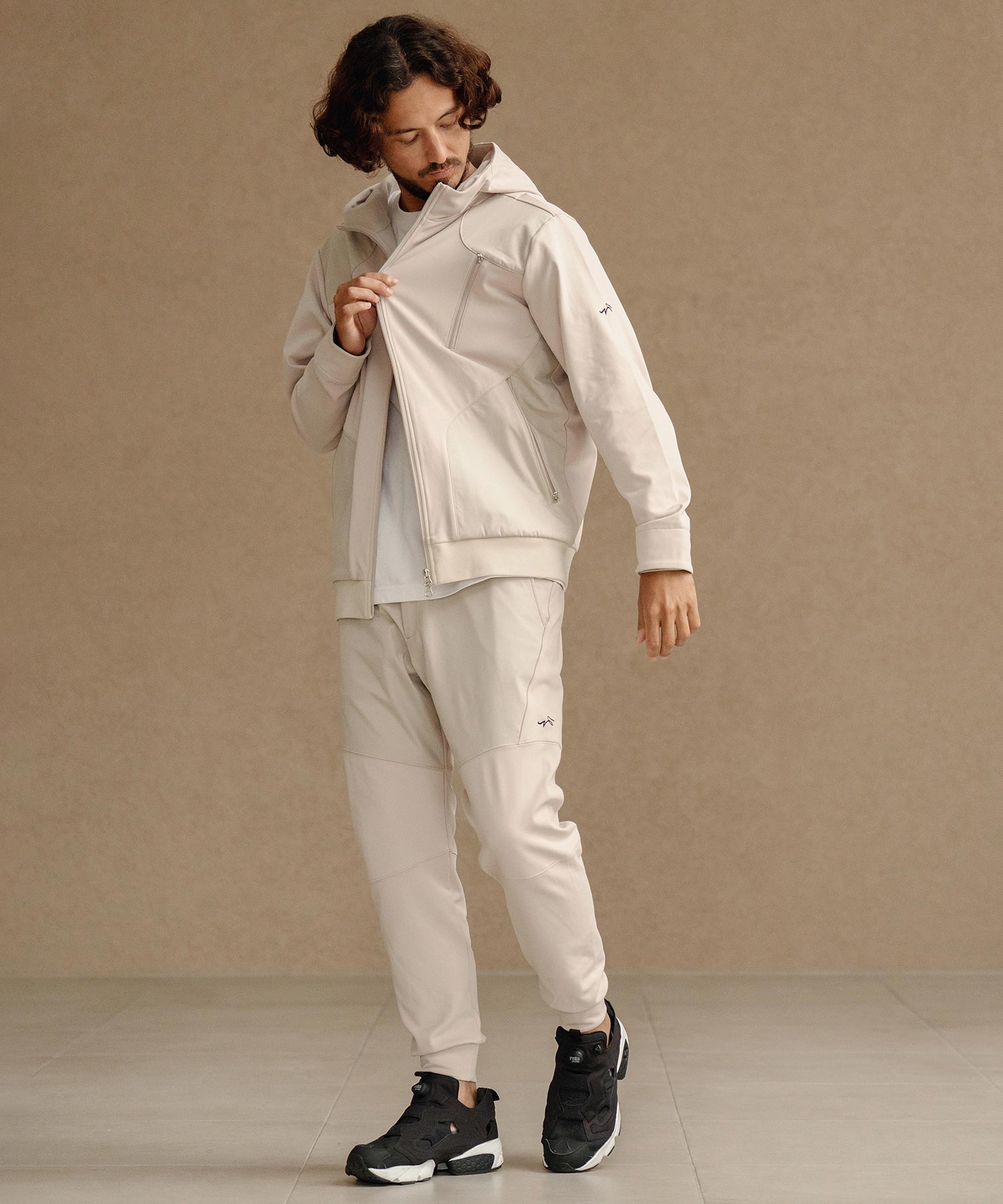 切り替えZIPパーカー(裏起毛)