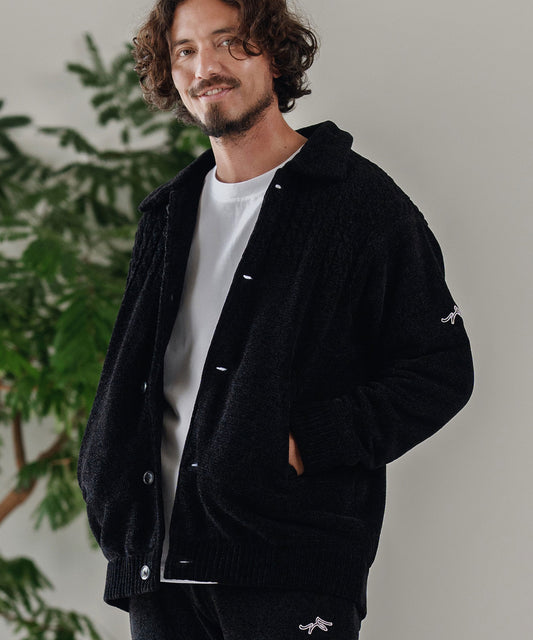 中綿ニットジャケット