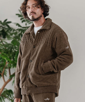 中綿ニットジャケット