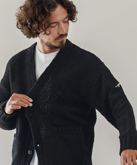 サイセンタク/ざっくりニットカーディガン